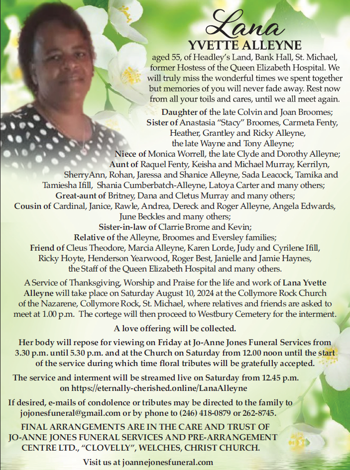 Lana Alleyne | Jo-Anne Jones Funeral Services