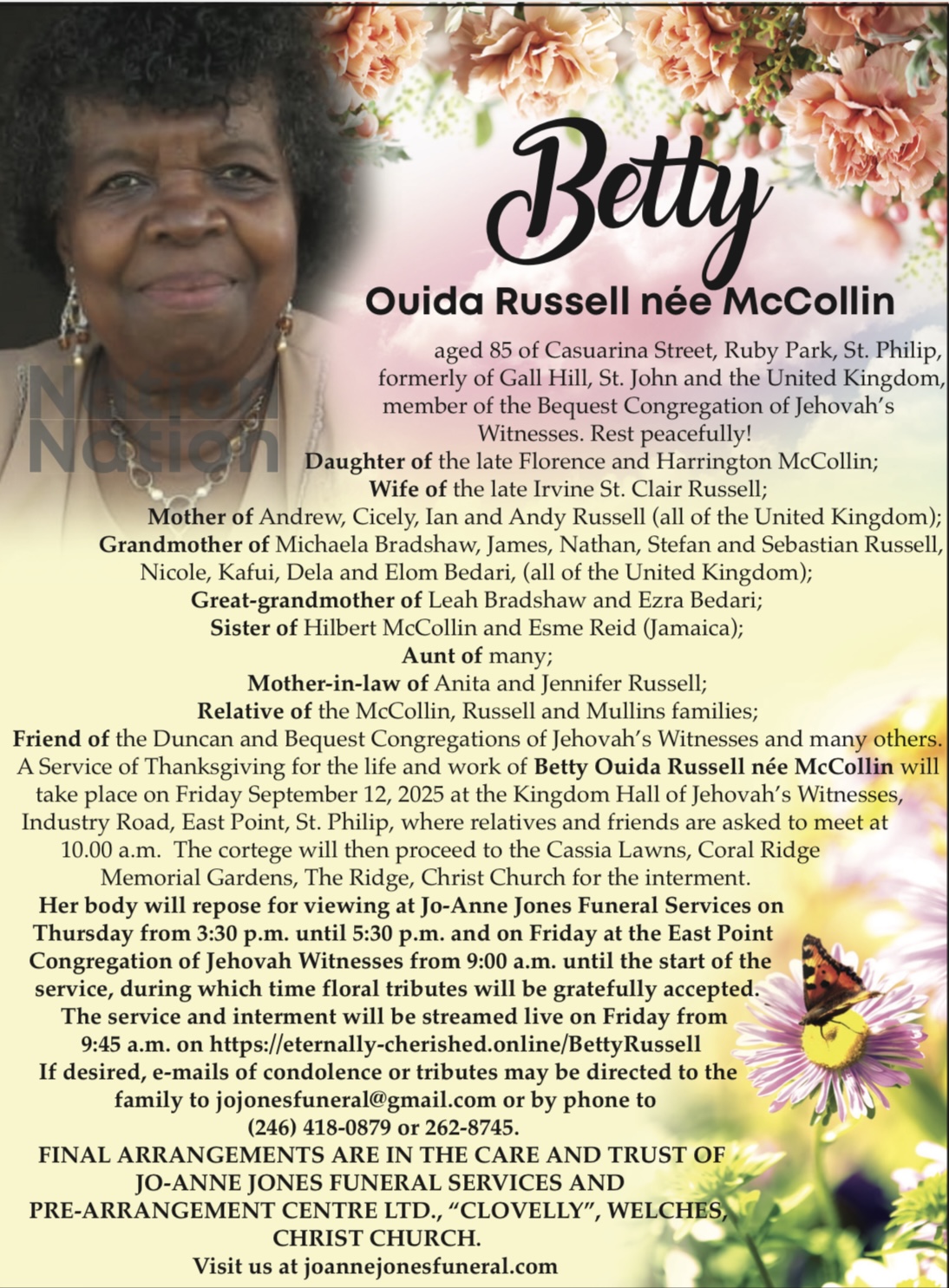 Betty Russell nee McCollin