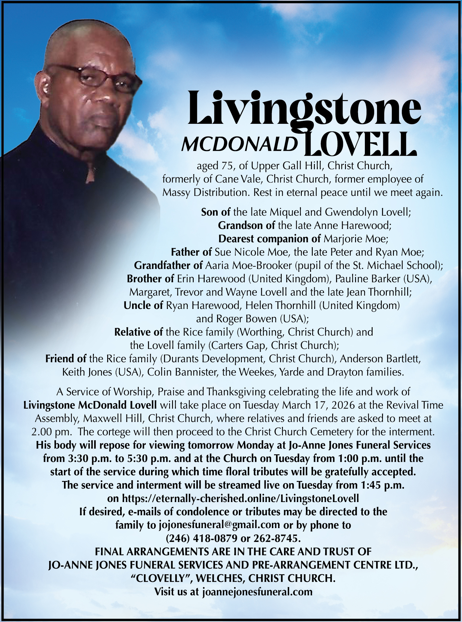 Livingstone Lovell