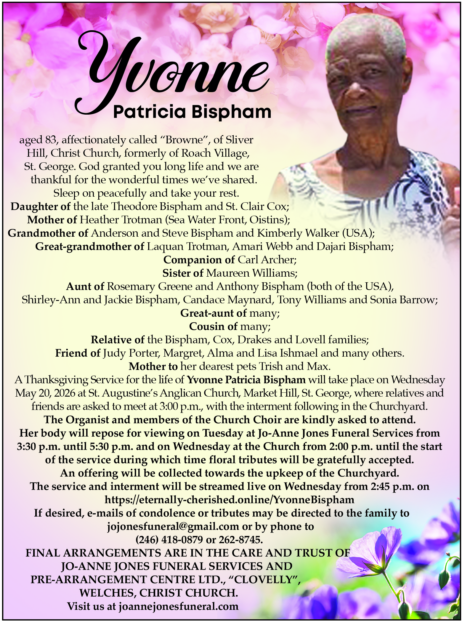 Yvonne Bispham 